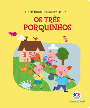 Os Três porquinhos - Livro pequeno almofadado