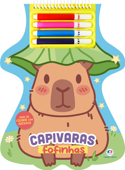 Capivaras Fofinhas com Adesivos e Canetinhas