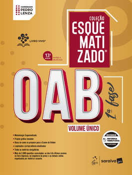 OAB 1ª Fase - Volume Único - Coleção Esquematizado - 13ª Edição 2026