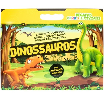 Livro Digital para Colorir Dinossauro Aprendendo o Alfabeto