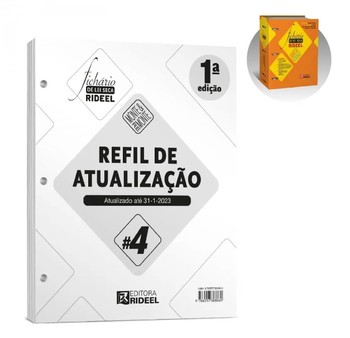 REFIL DE ATUALIZAÇÃO #4 - FICHÁRIO DE LEI SECA RIDEEL – MONTE & REMONTE (CAPA LARANJA)