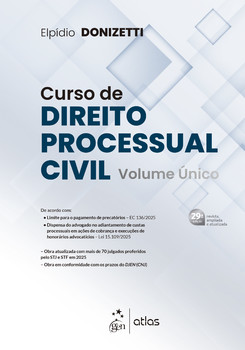 Curso de Direito Processual Civil - Vol. Único - 29ª Edição - 2026