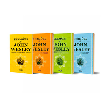Combo 4 Livros Coleção Sermões de John Wesley