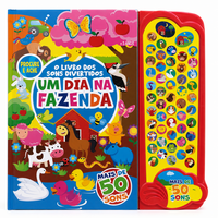 Livro dos Sons Divertidos - Um Dia na Fazenda - 50 Sons