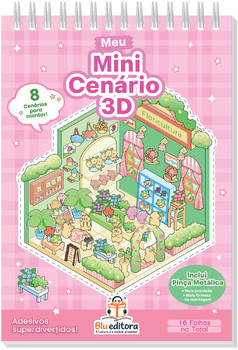 Meu mini cenário 3D: Rosa