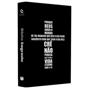 Bíblia sagrada porque Deus amou joão 3:16 | naa | letra normal | capa ilustrada