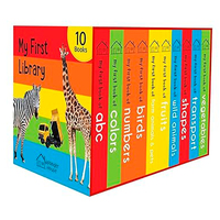 My First Library - Boxset of 10 Board Books for Kids