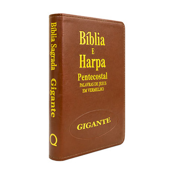 Bíblia Sagrada RC Com Harpa E Corinhos - Capa Zíper Whisk