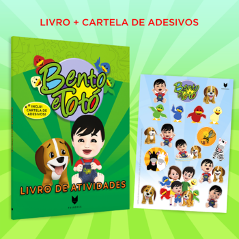 Bento e Totó: Livro de Atividades + cartela de adesivos