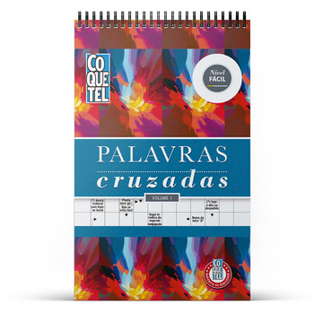 Livro coquetel espiral palavras cruzadas vol. 01: nível fácil