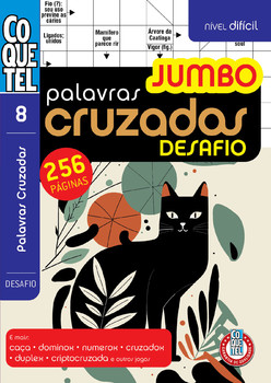 Livro coquetel palavras-cruzadas jumbo desafio 8