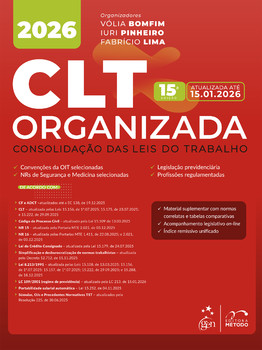 Clt Organizada-Consolidação das Leis de Trabalho - 15ª Edição 2026