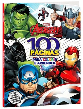 MARVEL - 100 PAGINAS PARA COLORIR - VINGADORES