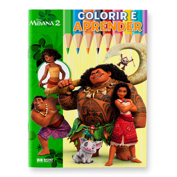Disney colorir e aprender - moana 2