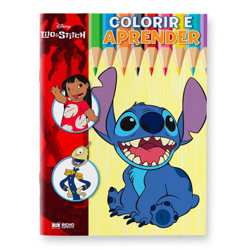 Disney colorir e aprender - lilo & stitch
