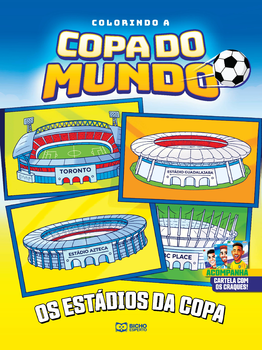 Colorindo a copa do mundo - os estádios da copa + 8 cards craques do futebol