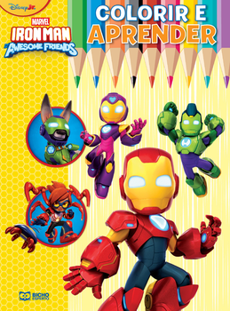 Marvel colorir e aprender: homem de ferro