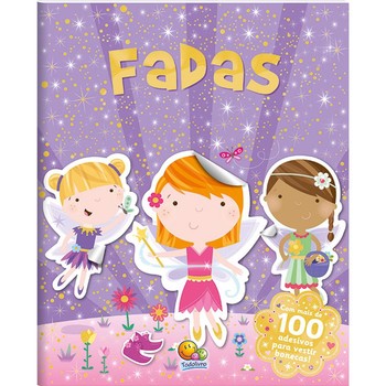 Mundo mágico com adesivos: fadas
