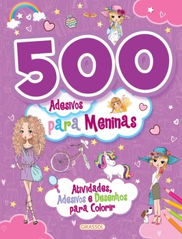 500 Adesivos para meninas - Roxa