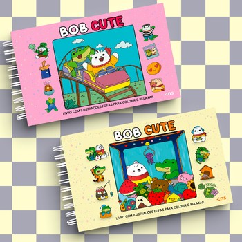 Kit bob cute – capa dura amarelo + capa dura rosa