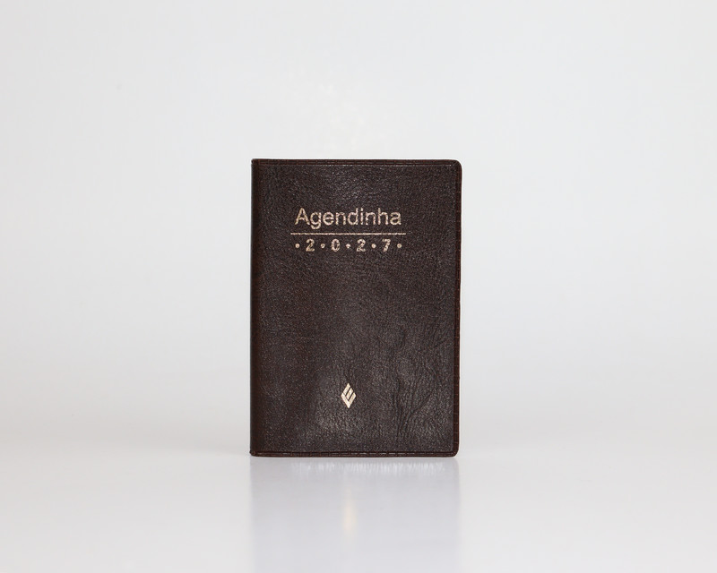 Agenda simples 2027 - marrom