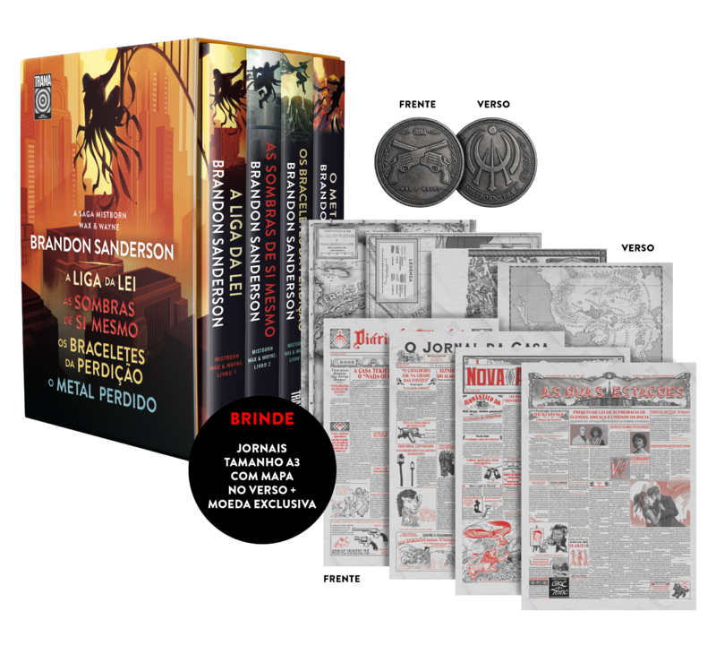 BOX MISTBORN: WAX & WAYNE COM BRINDE - EDIÇÃO LIMITADA