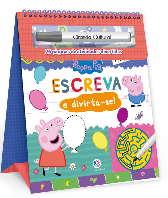 Peppa Pig - escreva e apague espiral