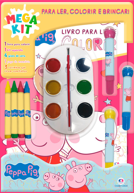 Livro Para Colorir - Carregue-me - Peppa Pig - Magic Grupo