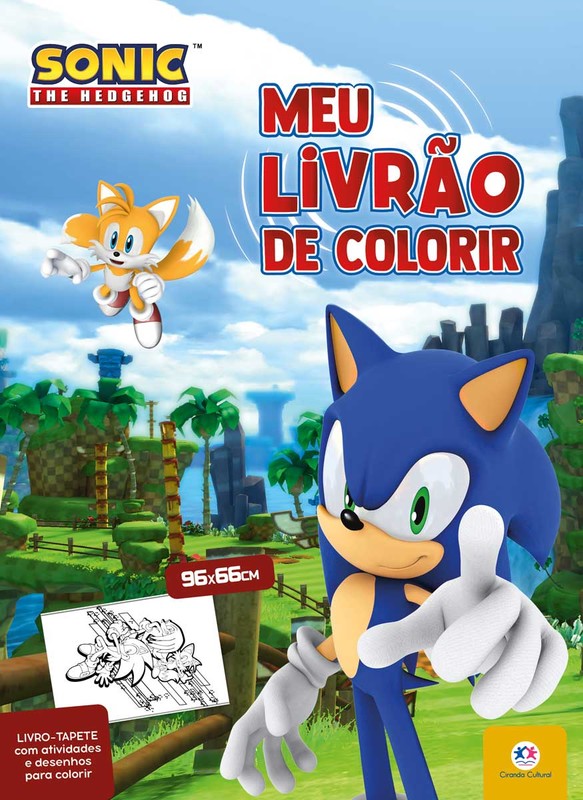 Livraria.ME  Livro Sonic - Meu Livrão De Colorir