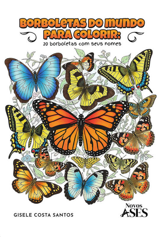 Borboletas do mundo para colorir