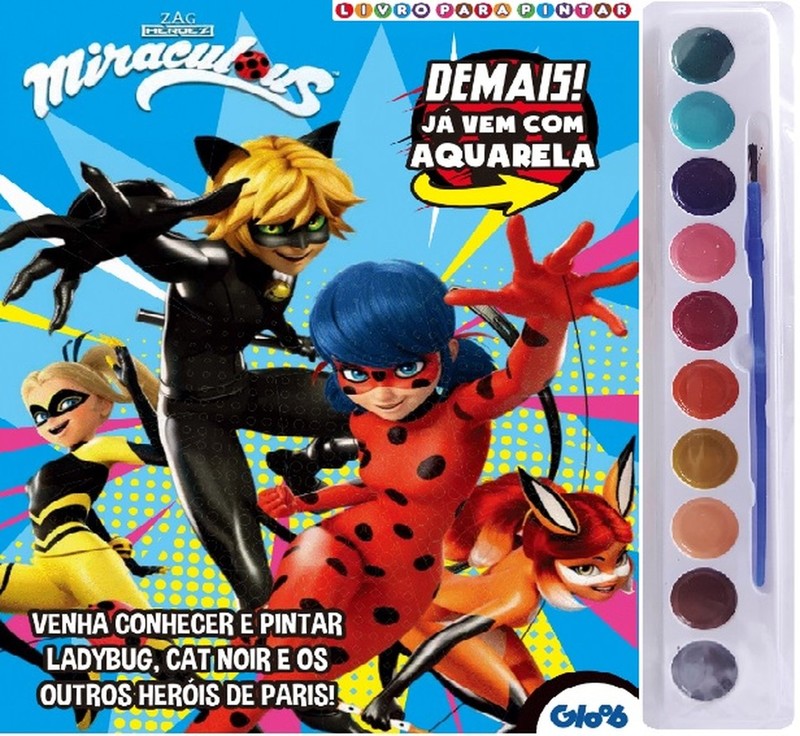 Imagem: Atividades e desenhos de Miraculous Ladybug para pintar colorir