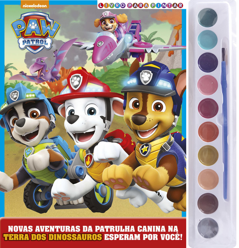 Livro 365 Desenhos P/ Colorir Patrulha Canina Magic Kids