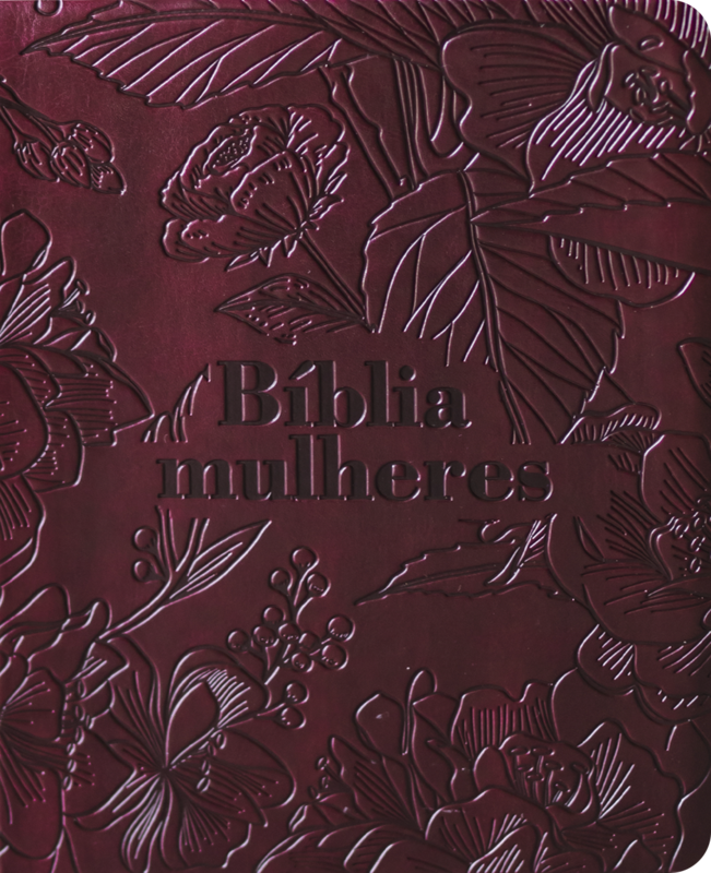 Bíblia Mulheres NVT - Uma Coluna - VINHO FLORAL
