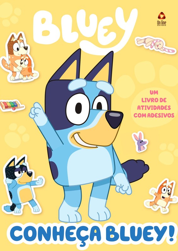 Bluey Livro de Atividades com Adesivos - Conheça Bluey!