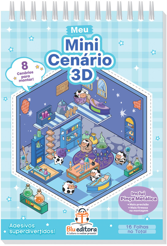 Meu mini cenário 3D: Azul
