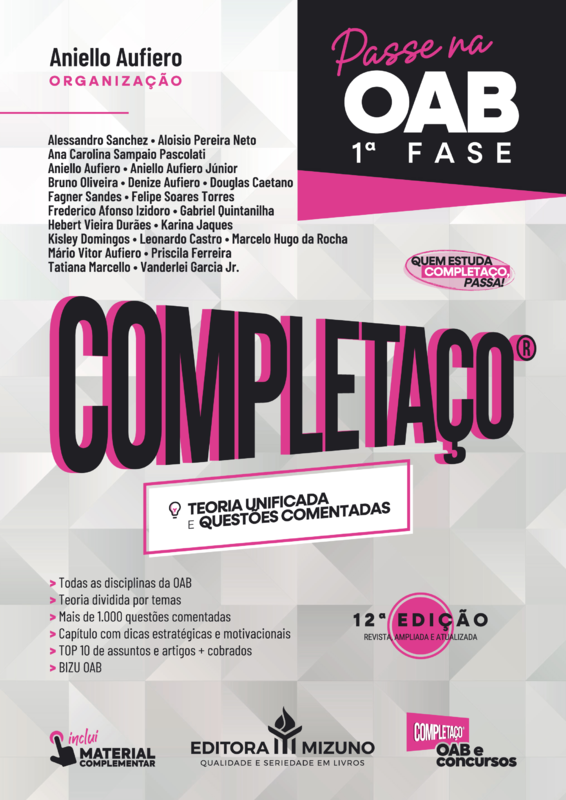 Passe na OAB 1ª fase - completaço® - 12ª edição