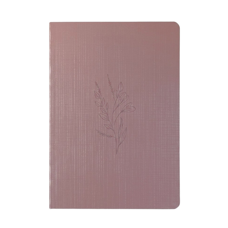 Livro Bloco de Anotações Flor Minimalista | Capa Brochura