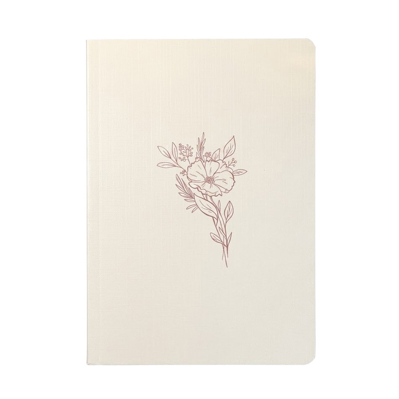 Livro Bloco de Anotações Flor | Capa Brochura