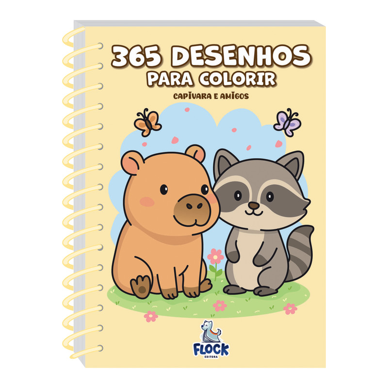 365 desenhos para colorir: Capivara e amigos