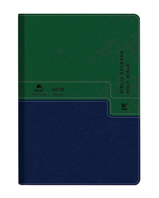 Bíblia AEC letra gigante – verde estampada - Livraria Evangélica