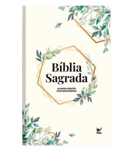 Bíblia AEC letra gigante – verde estampada - Livraria Evangélica