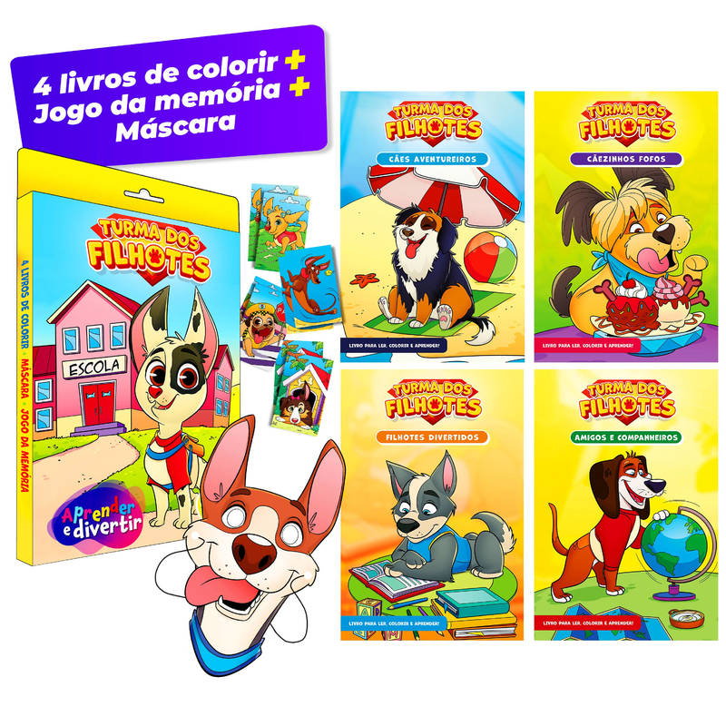 Aprender e divertir: turma dos filhotes