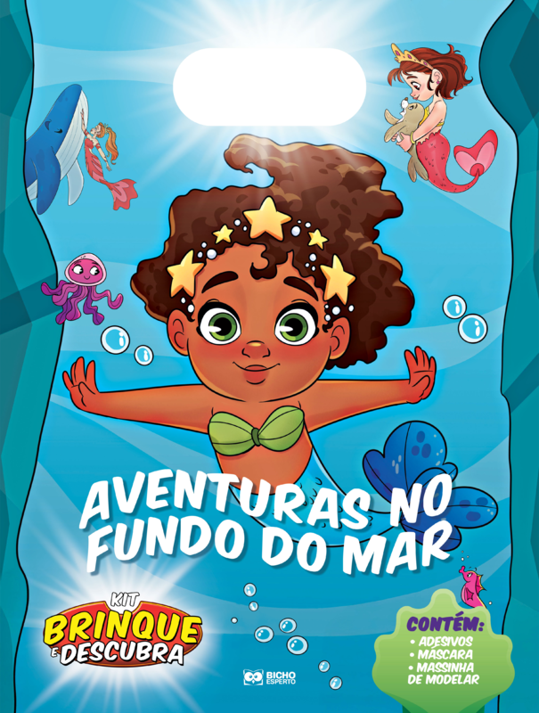 Kit brinque e descubra - aventuras no fundo do mar
