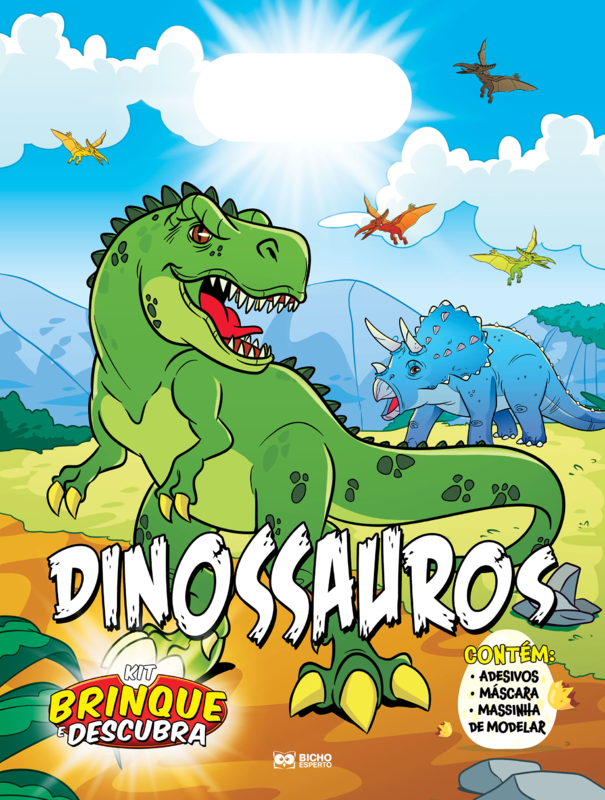 Kit brinque e descubra - dinossauros