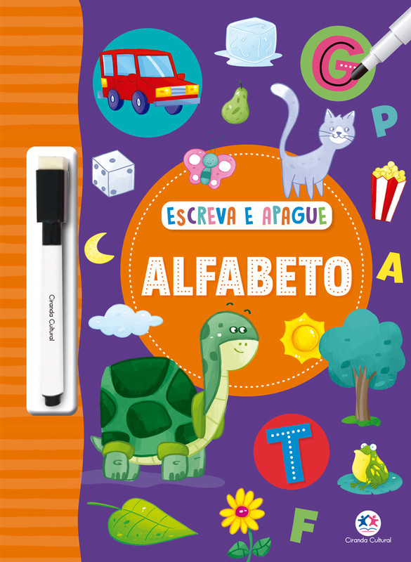 Livro Infantil Alfabetização: Hora de Aprender Alfabeto com Quebra Cabeça -  Escolinha Todolivro - Escreve e Apaga