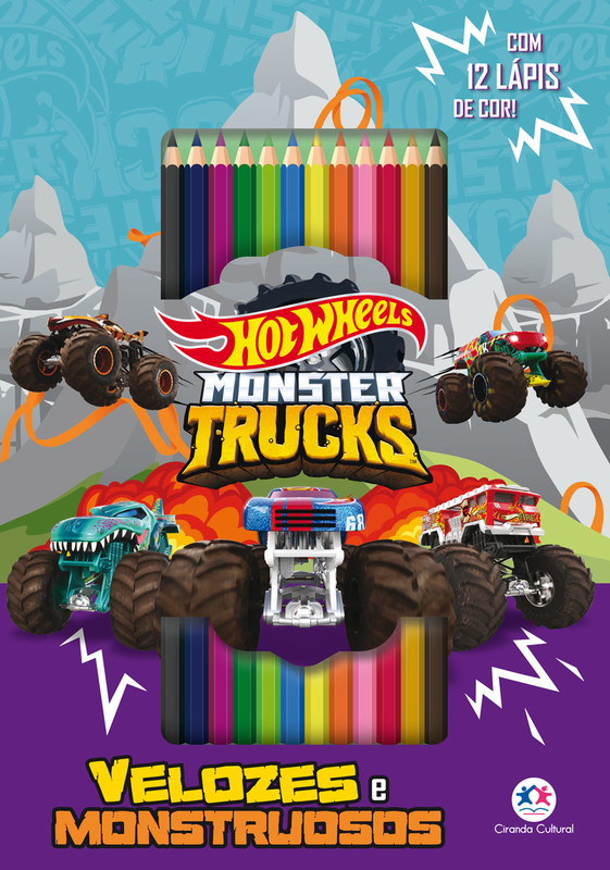 Livro Para Colorir Monster Trucks - Divertidos