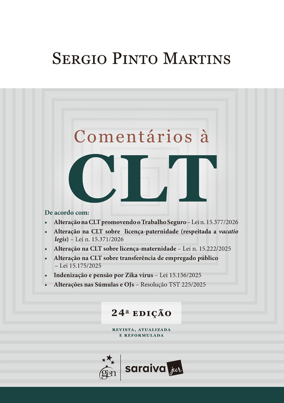 Comentários À Clt - 24ª Edição 2026