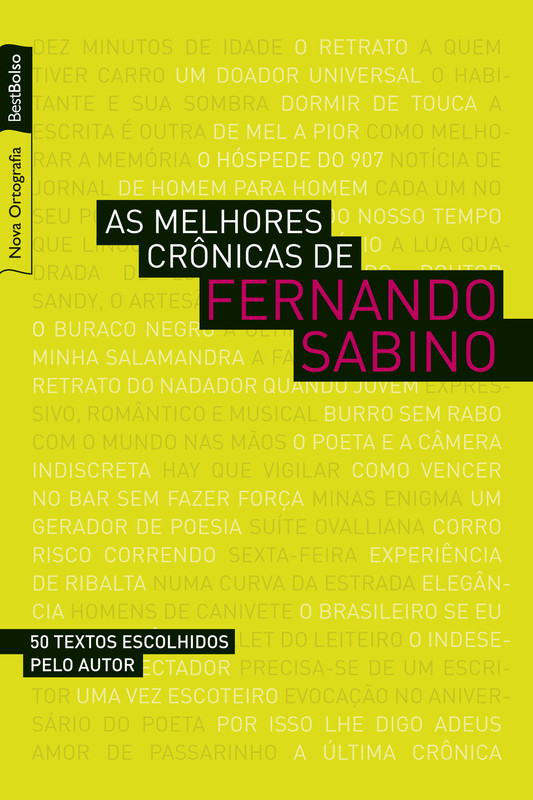 As melhores crônicas de fernando sabino (edição de bolso)