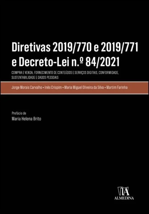 Diretivas 2019/770 e 2019/771 e decreto-lei n.º 84/2021