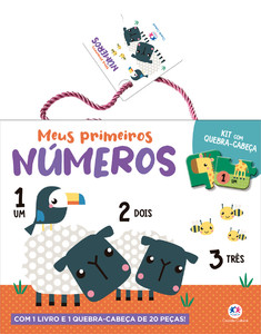 Meus primeiros números - Kit com livro e quebra-cabeça de 20 peças